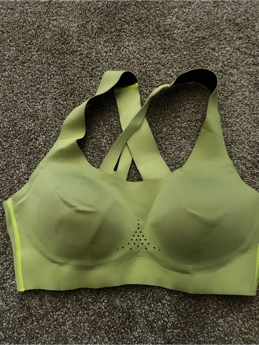 Brooks Neon Yellow Supportive Sports Bra - size 32B